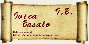 Ivica Basalo vizit kartica
